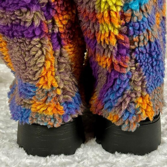 New Suede and Sweater Fold Over Boots - 9 - Picture 4 of 5